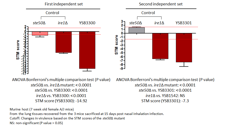 STM murine host model data for CNAG_01551T0